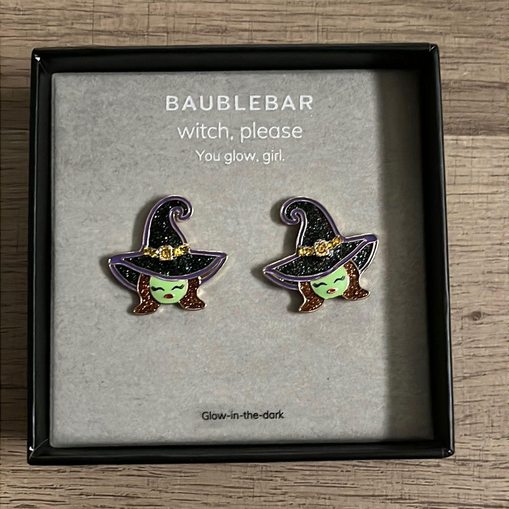 🆕 BaubleBar “Witch Please” Glow In the Dark Earrings